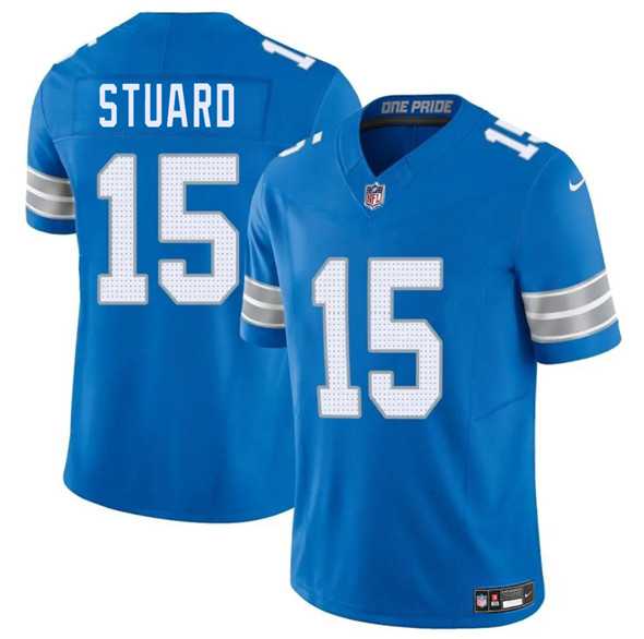 Men & Women & Youth Detroit Lions #15 Grant Stuard Blue 2025 F.U.S.E. Vapor Limited Stitched Jersey->detroit lions->NFL Jersey